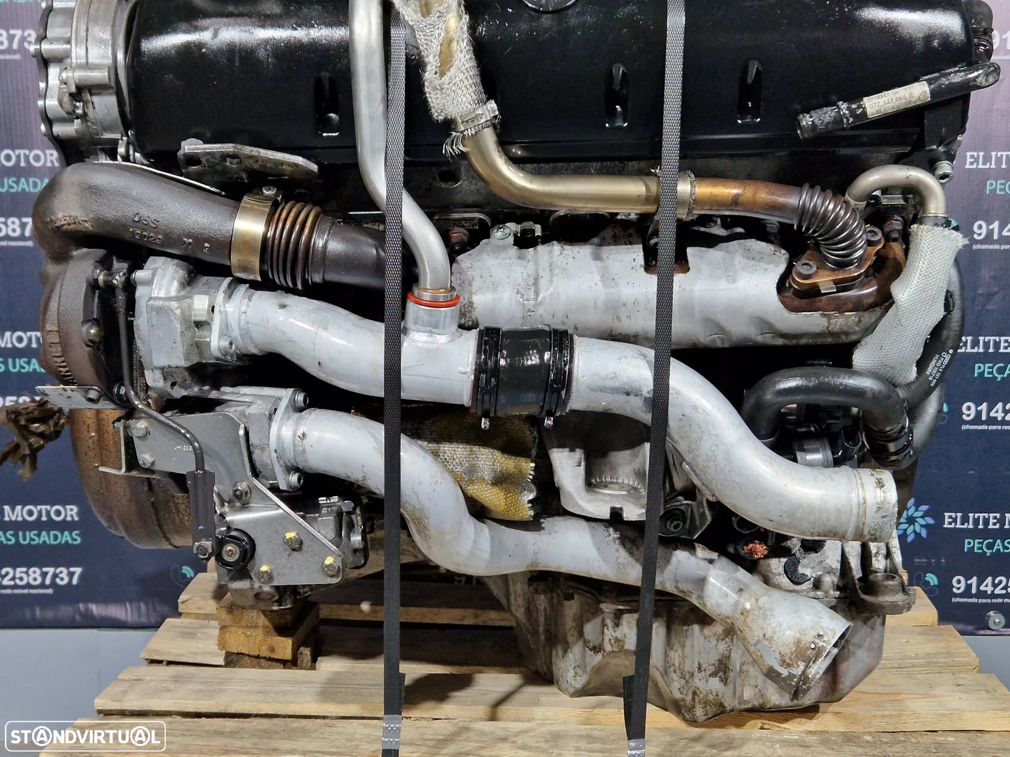 Motor usado para peças AYH VW TOUAREG 7L 5.0 TDI V10 313CV colaça bloco cambota injetores turbo - 11