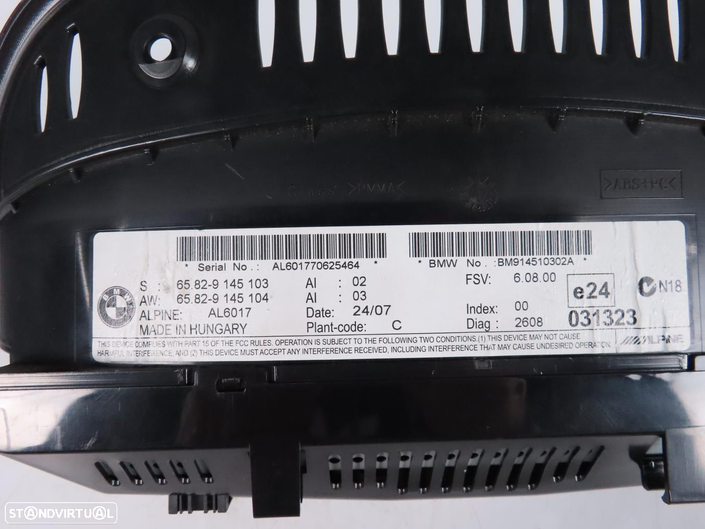 Monitor / Display Central 6.5 Usado / Original BMW 5 (E60)/BMW 6 (E63)/BMW 6 Con... - 6