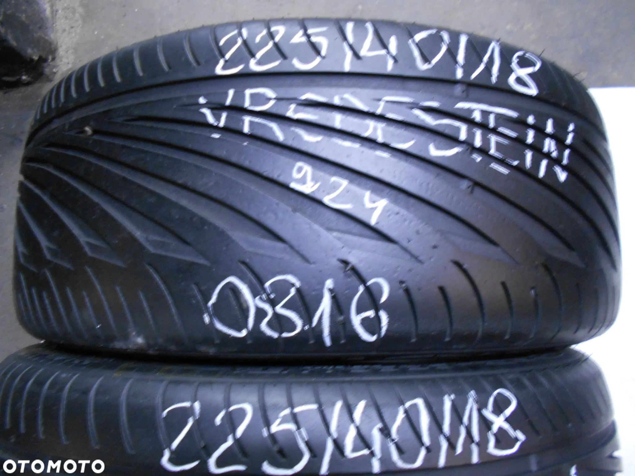 OPONY 225/40R18 VREDESTEIN ULTRAC -SESSANTA DOT 0816 7MM - 2