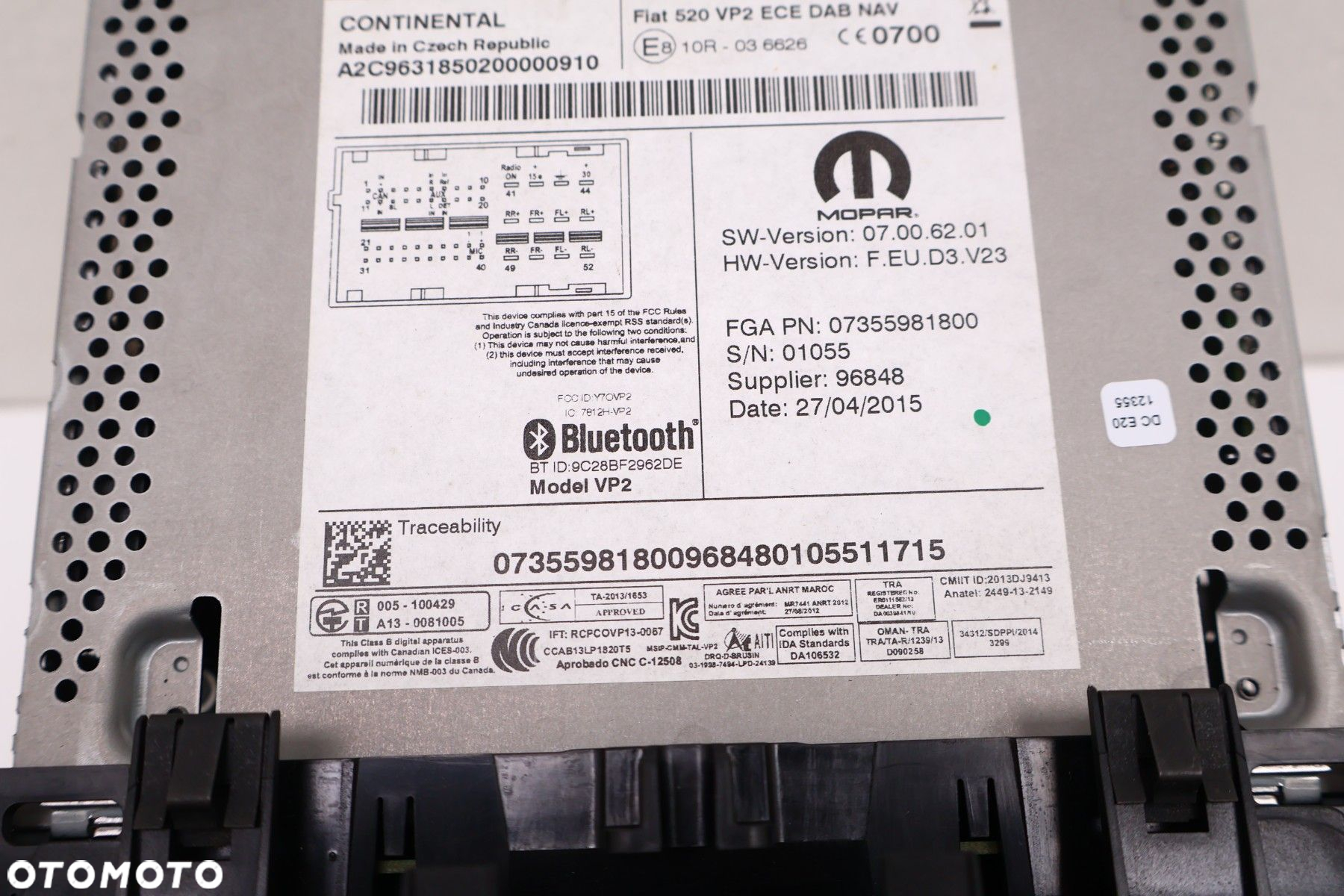 JEEP RENEGADE RADIO EKRAN NAWIGACJA 7355981800 - 8
