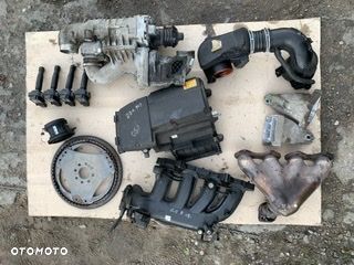 mercedes 1,8 kompressor m271 silnik koła zębate wałki osprzęt rura kolektor odma przewod pompa rozrusznik - 3
