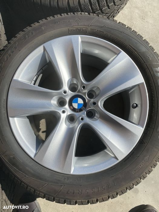Vand jante originale bmw seria 5 pe 17” cu anvelope dunlop de iarnă ca - 5