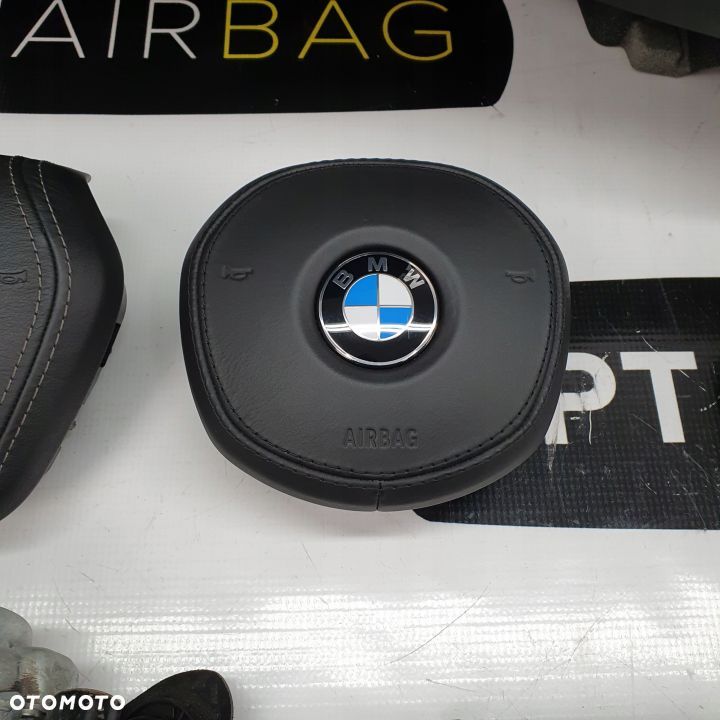 BMW G30 G31 DESKA ROZDZIELCZA KONSOLA KOKPIT PULPIT PODUSZKI AIRBAG AIR BAG PASY KURTYNY KIT SET - 8
