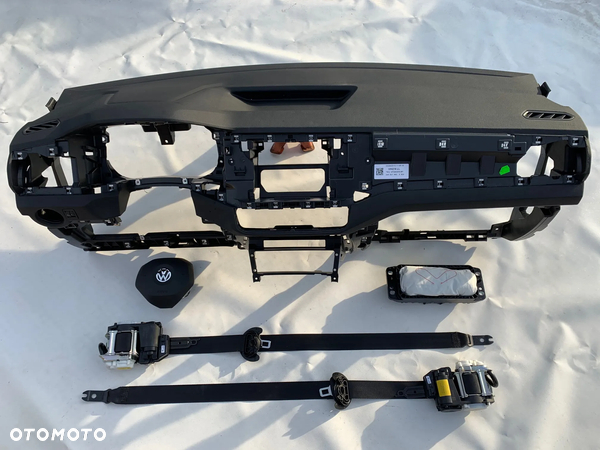 VW T-CROSS DESKA KONSOLA KOKPIT PULPIT PÓŁKA PARAPET AIRBAG PODUSZKI POWIETRZNE KIEROWCY PASAŻERA PASY PAS AIR BAG okazja sprawdź Raz !!!