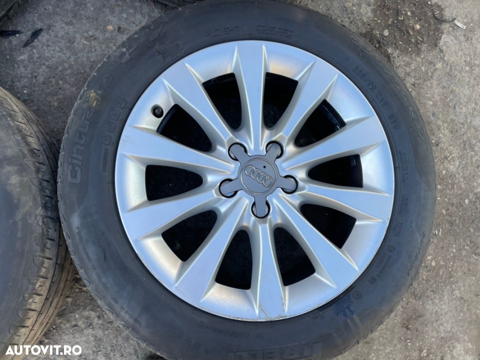 Jante aliaj AUDI A6 C7 4G cu cauciucuri vara 225/55R17 - 3