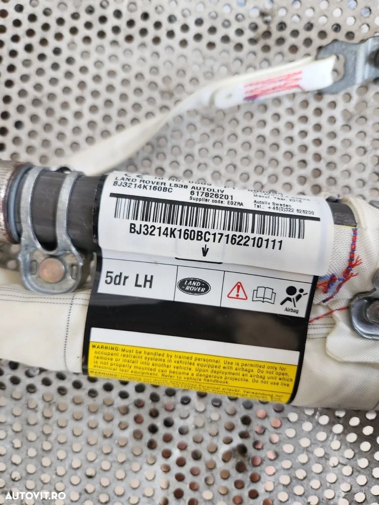 Airbag Lateral Cortine Cortina Stanga Dreapta Range Rover Evoque An 2012-2013-2014-2015-2016-2017-2 - 5