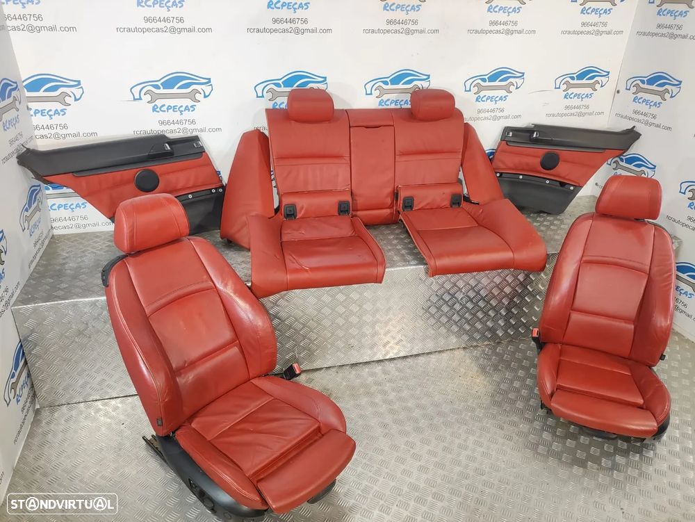 .BANCOS EM PELE BMW SERIE 3 E92 COUPÉ PACK M ELÉTRICOS COM MEMÓRIA AIRBAGS QUARTELAS TRASEIRAS ORIGINAIS - 4