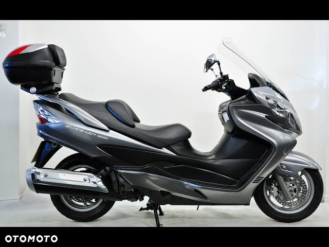 SUZUKI BURGMAN 400 K7 K8 K9 reflektor lampa czasza owiewka wypełnienie licznik błotnik kierownica lusterko manetka felga tarcza zacisk pompa zawieszenie silnik moduł regulator zbiornik siedzenie set podnóżek stelaż stopka chłodnica tłumik - 1