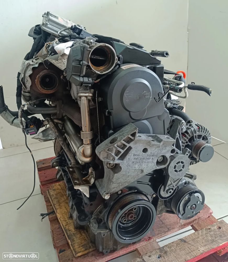 Motor VW Eos 2.0TDI 140cv BMM 8V ano 2008 - 10
