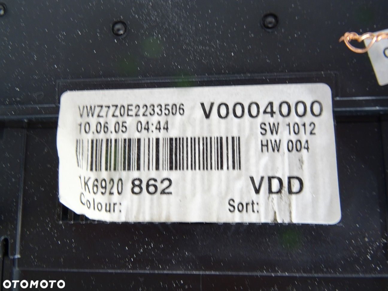 LICZNIK - 356.00 PLN - VW GOLF V (1K1) 2003 - 2010 2.0 GTI 147 kW [200 KM] benzyna 2004 - 2009 - 4