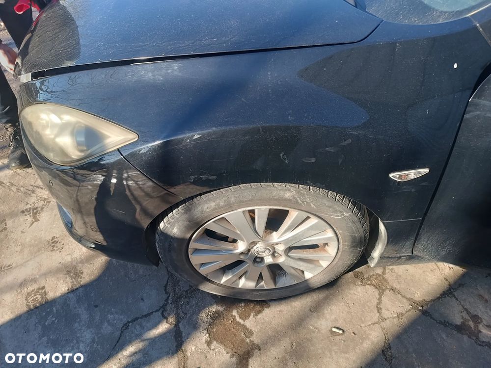 MAZDA 6 GH 2009R KOMPLETNY PRZÓD CZARNY BN9RA MASKA ZDERZAK PAS CZOŁOWY KOMPLETNY BŁOTNIK LAMPY EUROPA - 2
