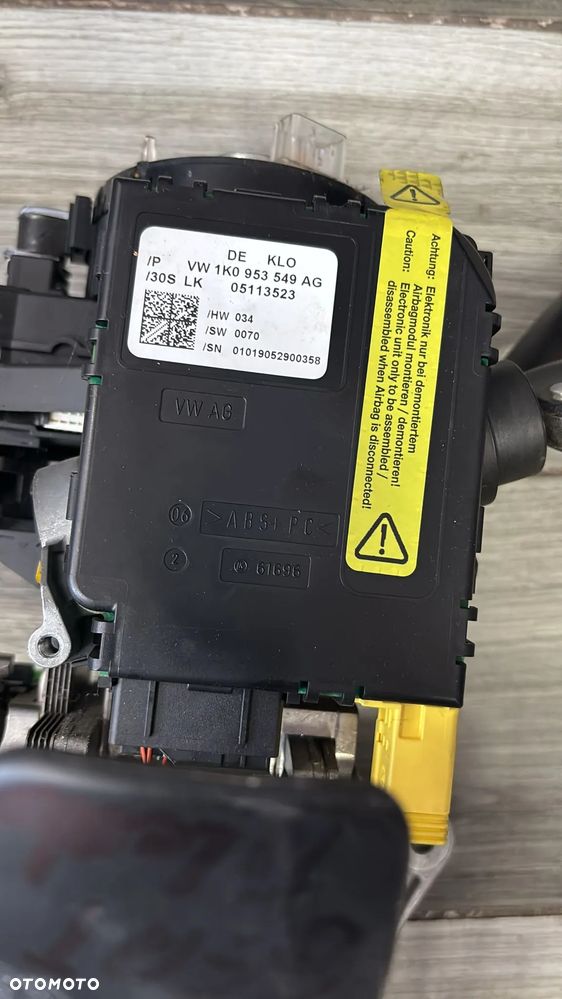 kolumna  kierownicza  moduł konta skrętu GOLF V 1K1419502T  plus  1K0953549  (147/5) - 5