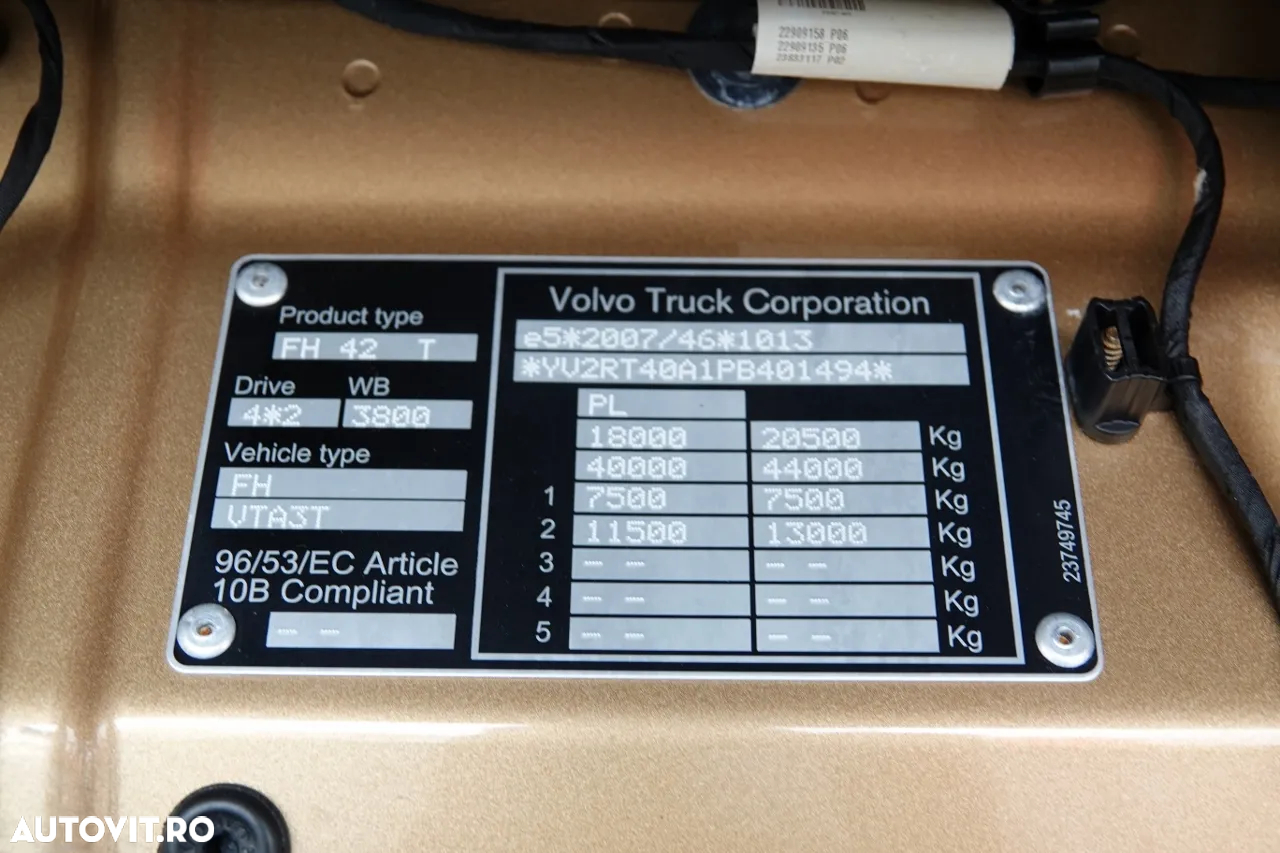 Volvo FH 500 / XXL / EURO 6 / 2022 / DUPA CONTRACTUL DE SERVICE - 36