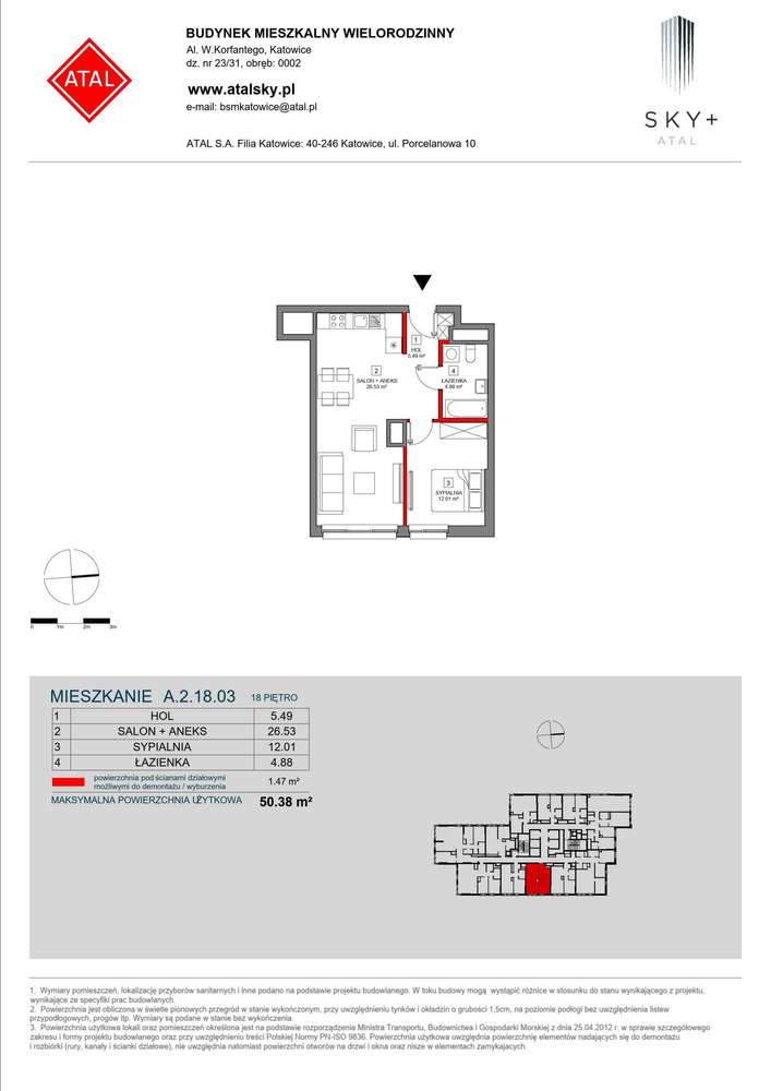 2-pokojowe mieszkanie 50m2 Bezpośrednio - Pełny obrazek: 2/24