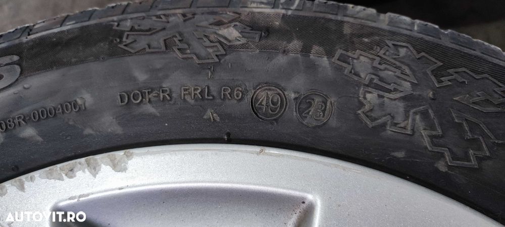 Set jante aliaj 16 volkswagen vw JETTA cu anvelope de iarna DOT 2023 - 8