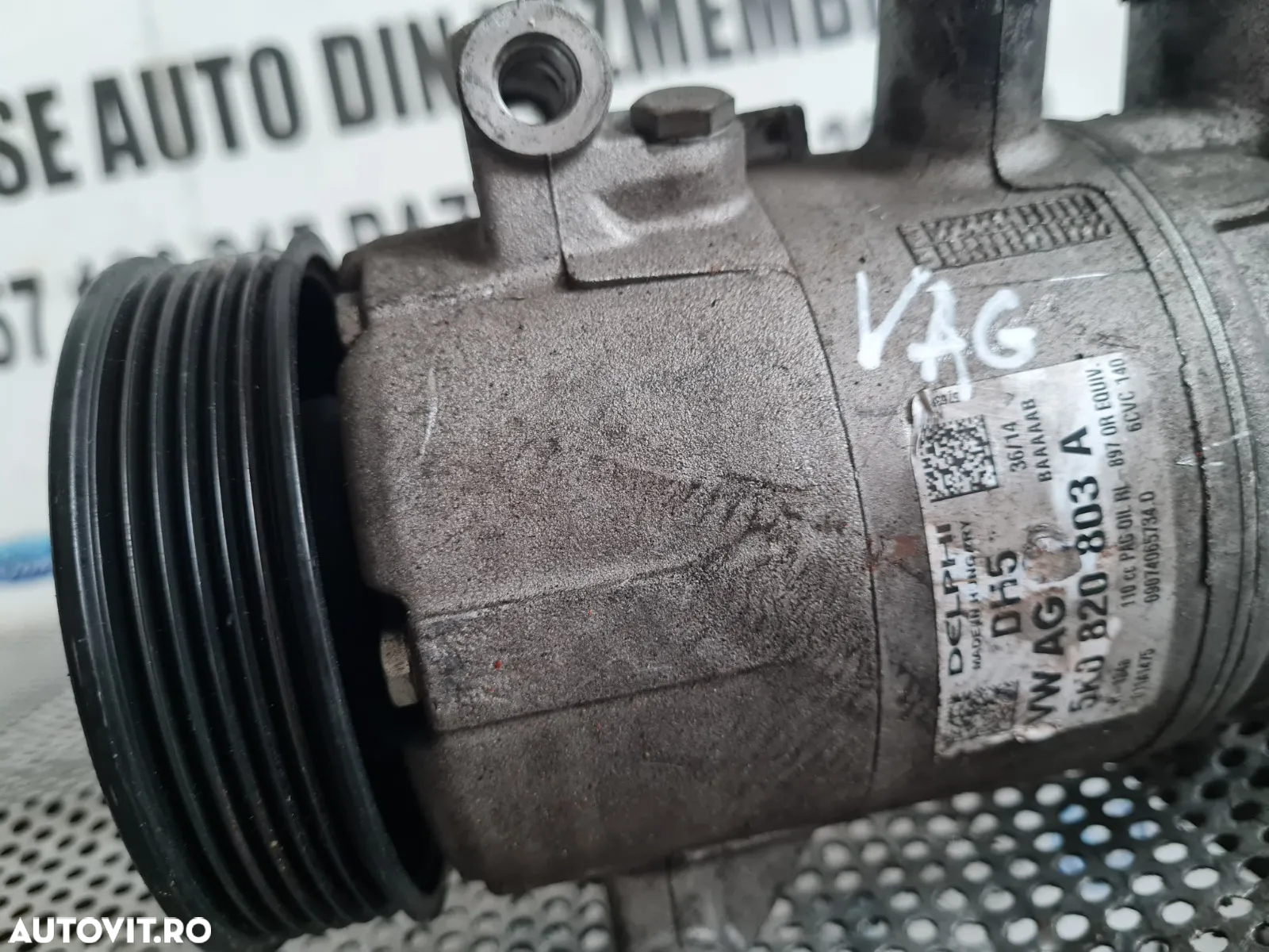Compresor Clima AC Aer Conditionat Vw Seat Skoda 2.0 Tdi Euro 5 Cod 5KA Passat B7 CC Golf Touran Je - 5
