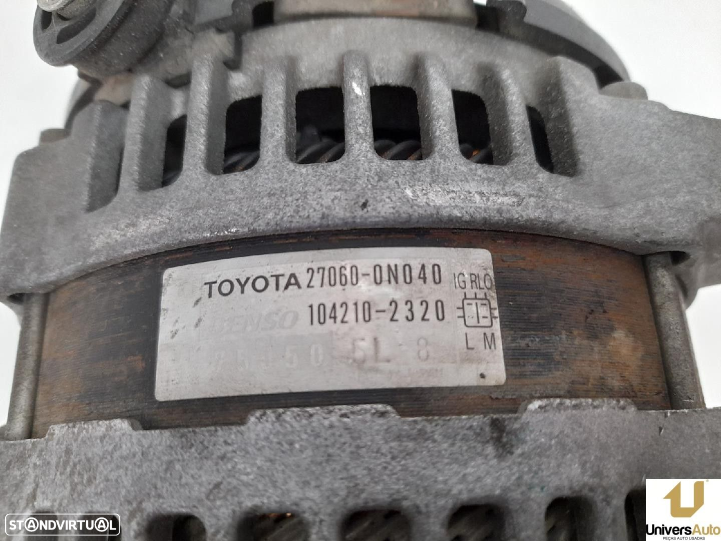 ALTERNADOR TOYOTA AURIS 2009 -270600N040 - 2