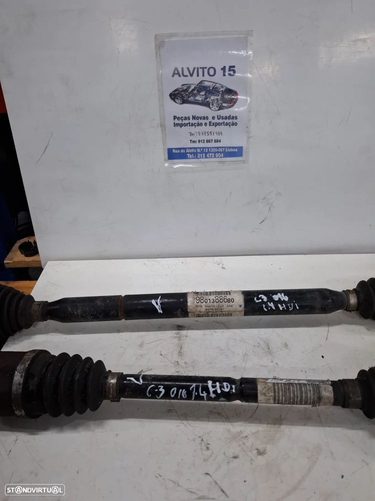 Transmissão Citroen C3 1.4 HDI 2016 ref: 9801388680 esquerda - direita - 2