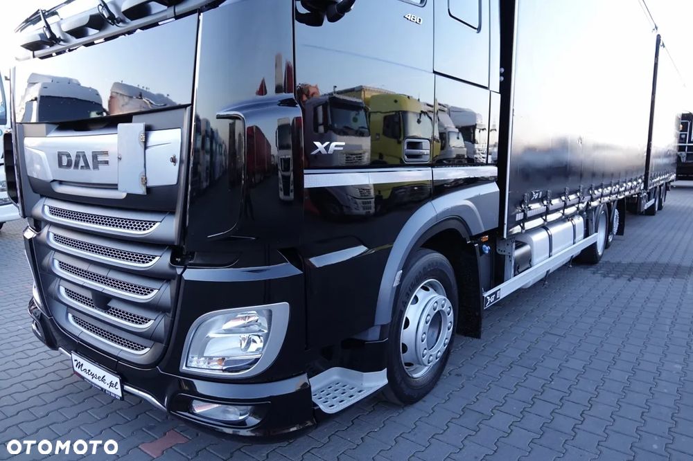 DAF XF 480 / ZESTAW TANDEM 120 M3 / PRZEJAZDOWY / KLIMA POSTOJOWA / 7,7 M + 7,7 M / 2022 ROK / - 9