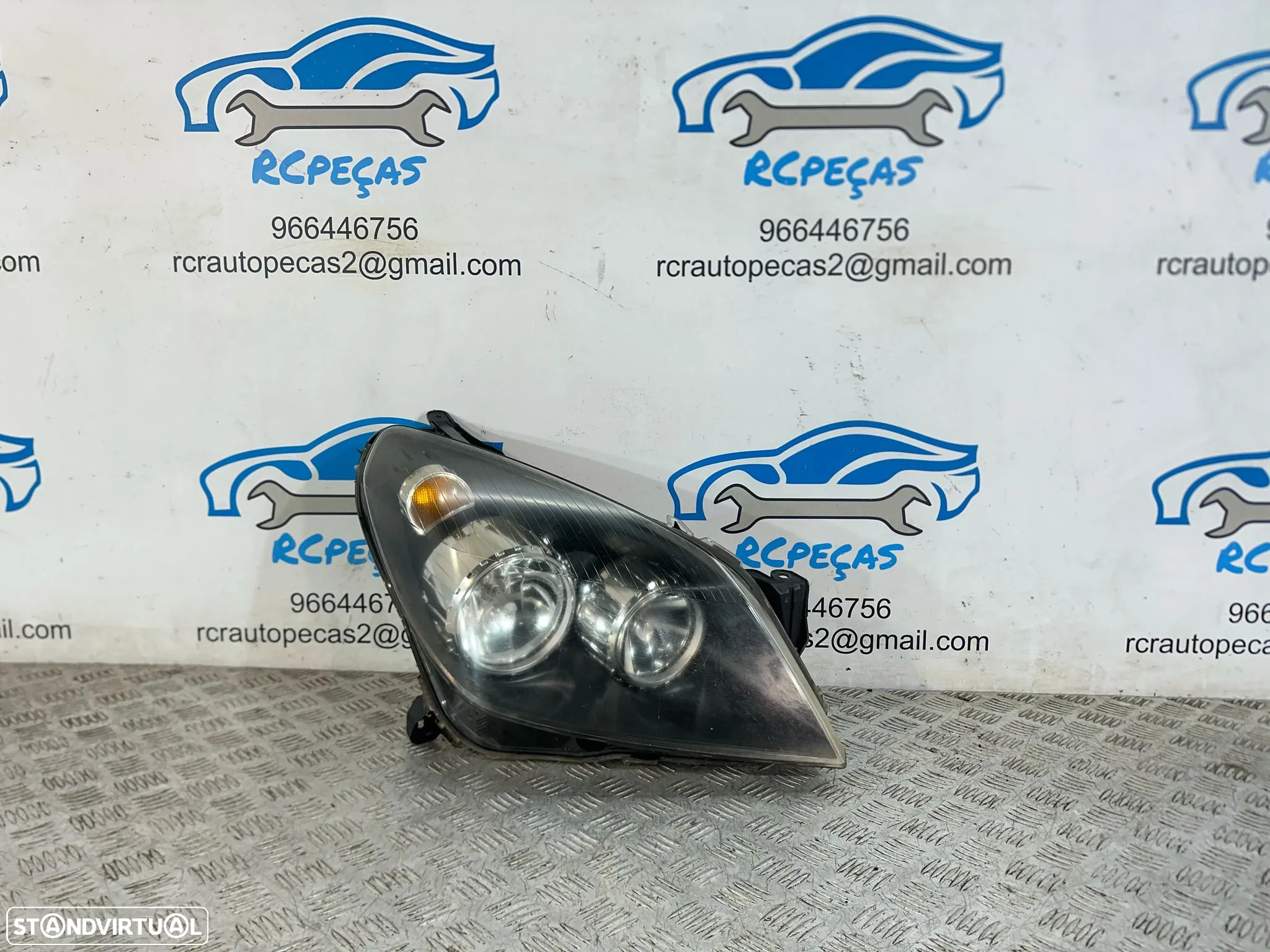 .Conjunto Oticas Farois Frontal Frente Esquerda Direita Halogenio Original GM Opel Astra H 1LG270370-04 1LG270370-03 - 7