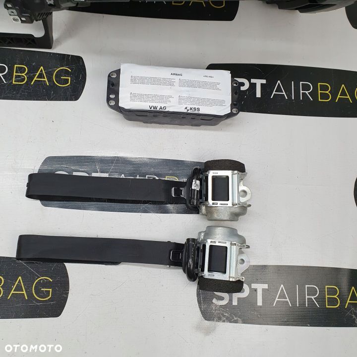 VW TOUAREG 3 LIFT DESKA ROZDZIELCZA KONSOLA KOKPIT PULPIT PODUSZKI AIRBAG AIR BAG PASY KIT SET - 8