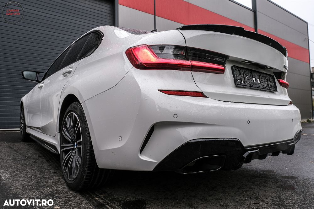 Capace oglinzi BMW 3 Series G20 G21 G28 (2017-up) M Sport Design Negru Lucios LHD- livrare gratuita - 15
