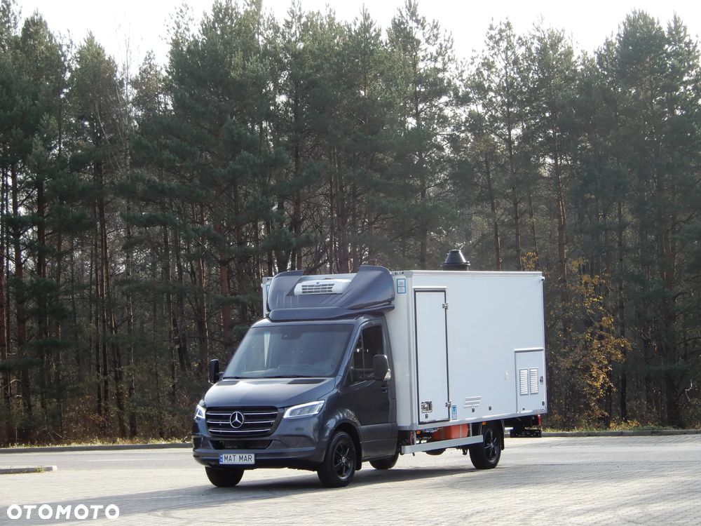 Mercedes-Benz Sprinter 319 CDI V6 3.0 CDI 190 KM Automat 7G-Tronic Auto-Sklep Food Truck Bar Smażalnia Izoterma Chłodnia Mrożnia Agregat Thermo King Zasilany Na Postoju V230 STAN NOWY JEDYNY TAKI POLECAM - 1