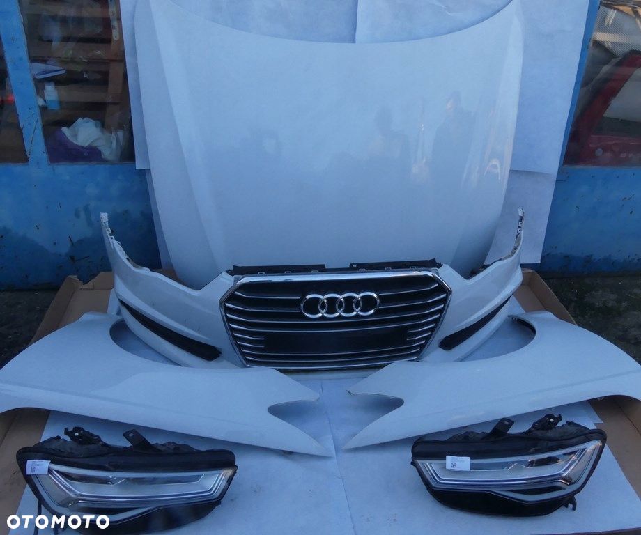 dw audi a6 c7 lift zderzak 4 pdc maska błotniki full led pas przód ls9r - 1