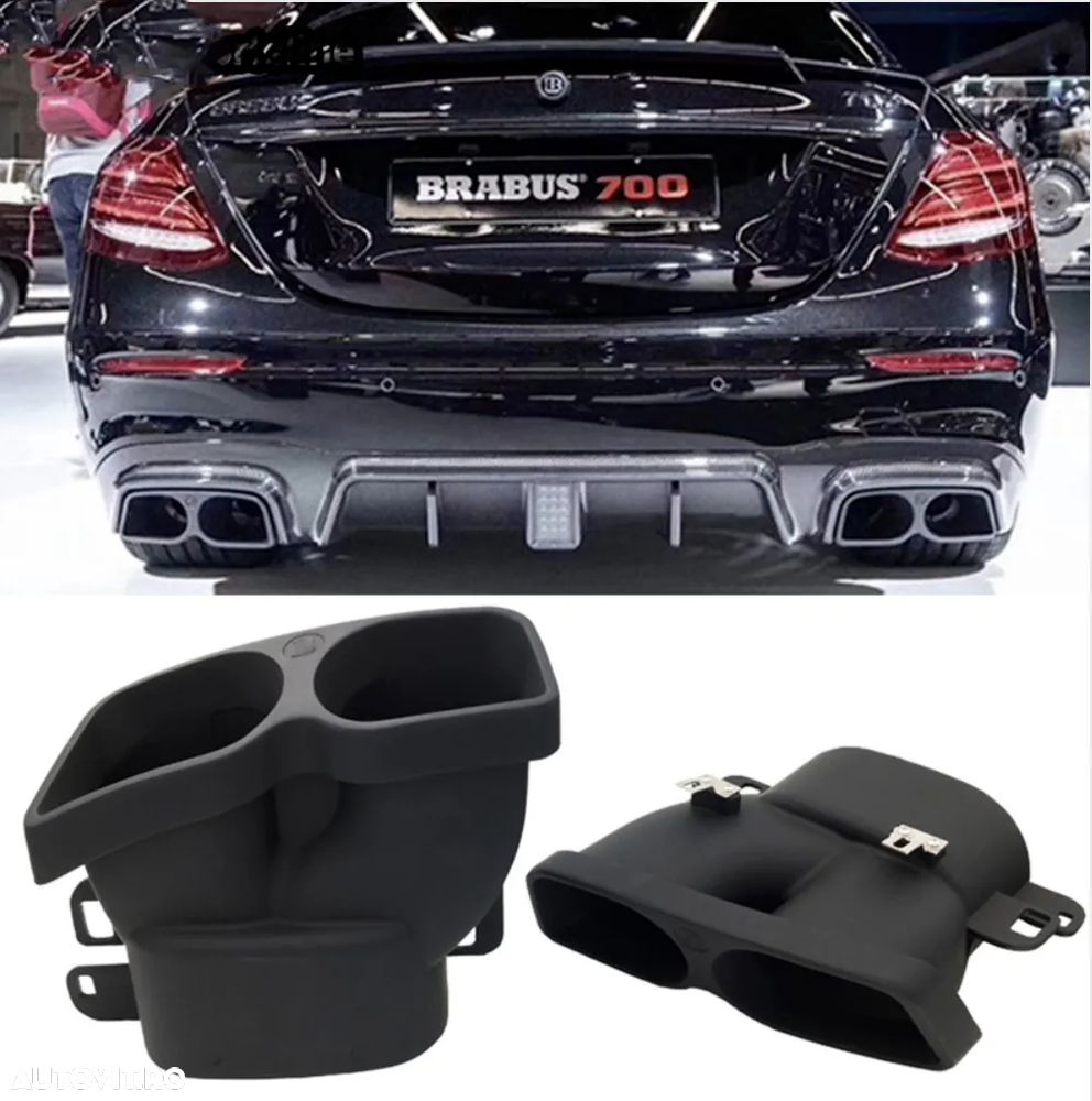Ornamente brabus tobe Tips evacuare Mercedes AMG S class E class C class W222 W212 W218 W205 W223 black brabus GLE GLC CLS - 11