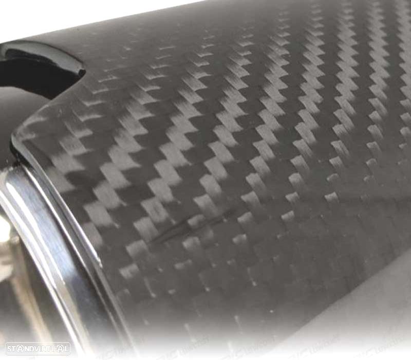 PONTEIRA DE ESCAPE BMW LOOK M CARBONO - 7