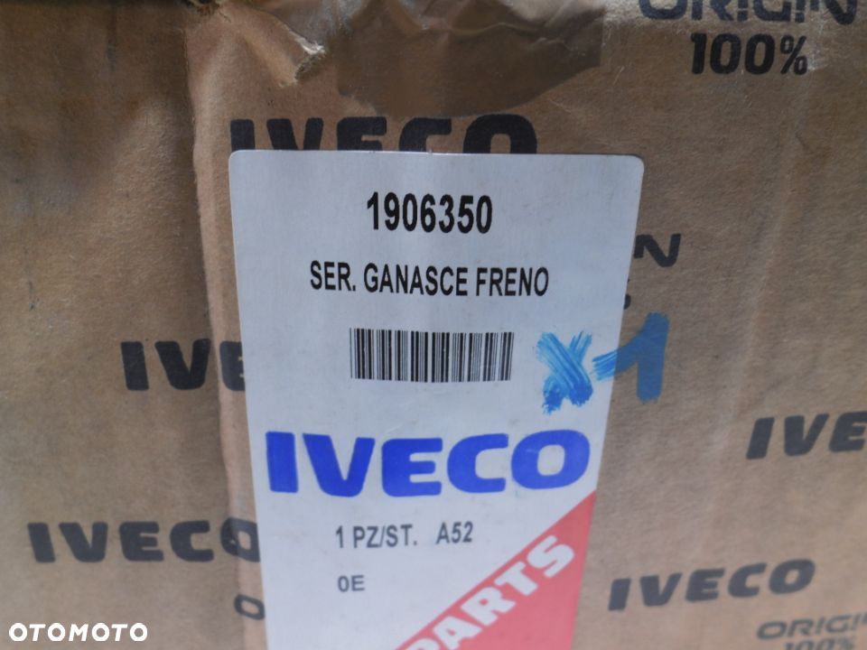 1906350 Szczęki hamulcowe Iveco Daily, 254x89, bez czujnika ORYGINAŁ IVECO - 2