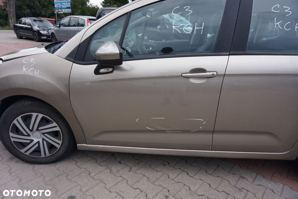 DRZWI PRZEDNIE LEWE C3 II KCH  BEŻOWY CITROEN 2009-2016 - 2