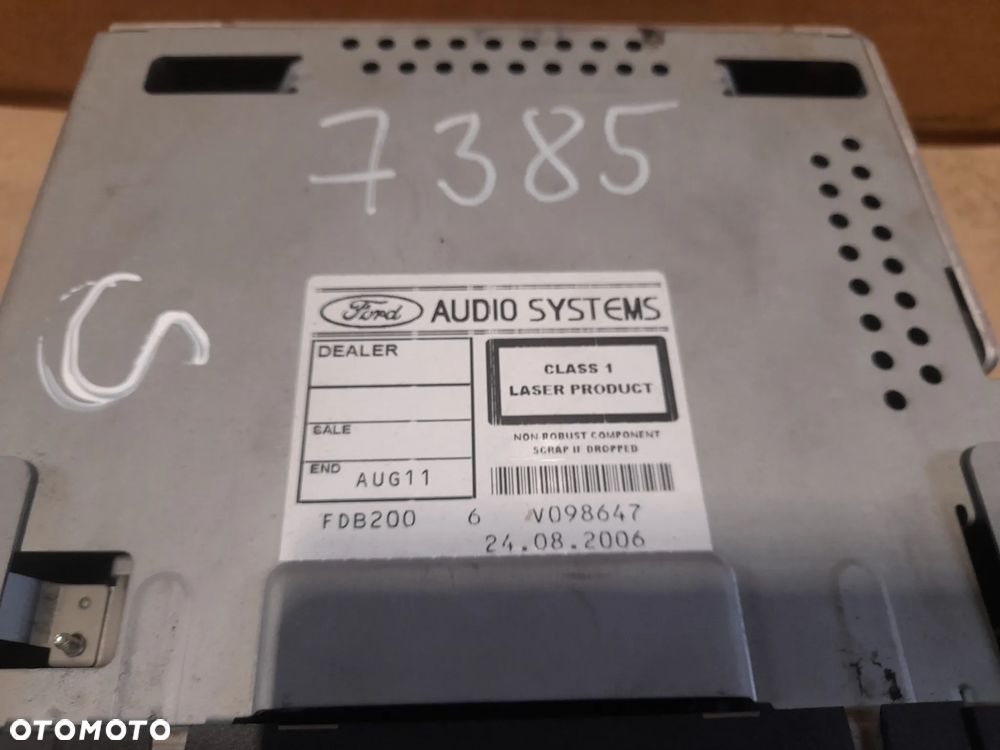 Radio Ford Focus MK2 Ford C-Max z kodem 6S61-18C815-AG - 2