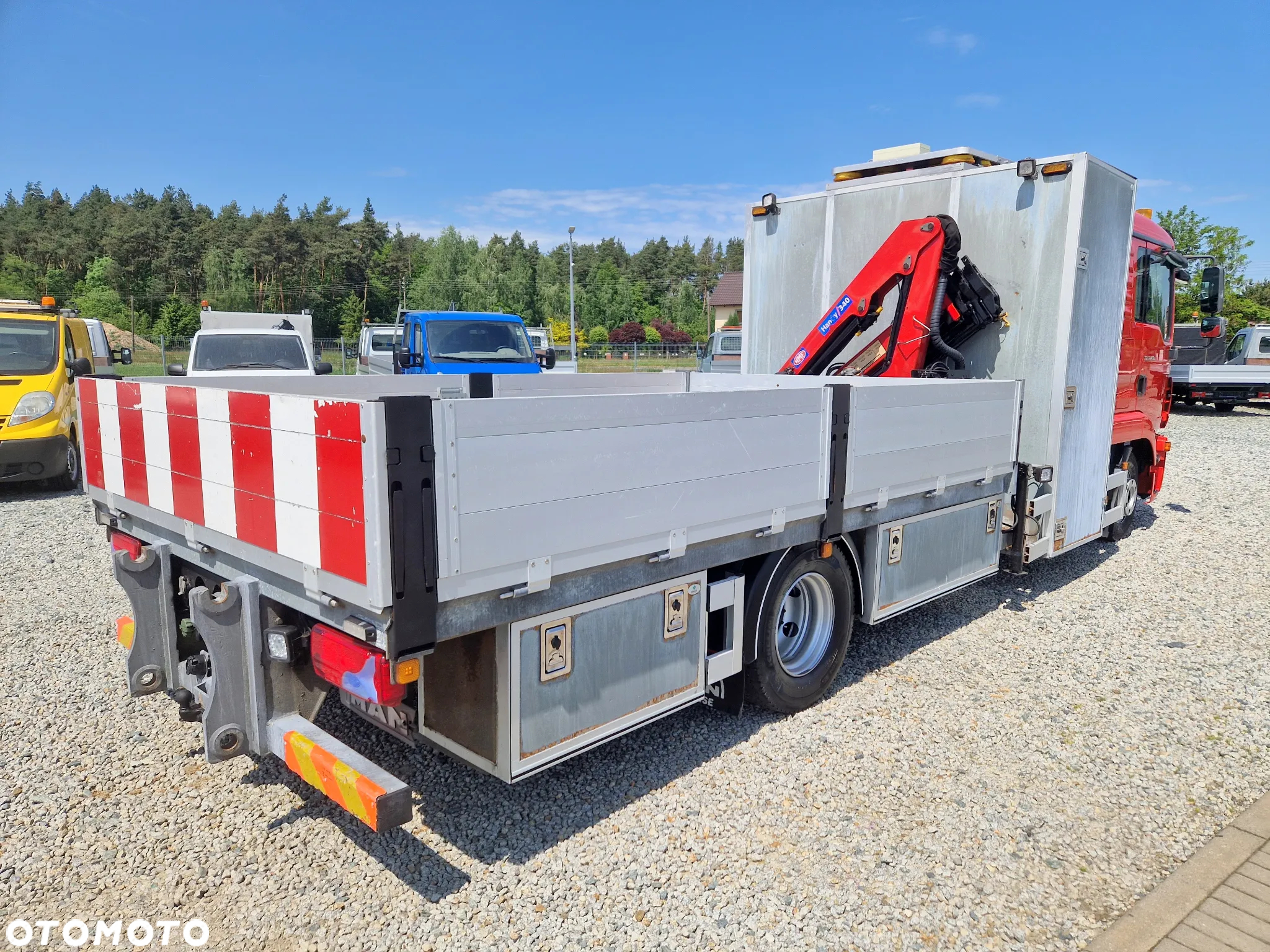 MAN TGL 12.250 DŻWIG HDS HIAB Z PILOTEM SKRZYNIA 4M 2 X KAMERA BLOKADA MOSTU SPANIE DUŻA KABINA - 5