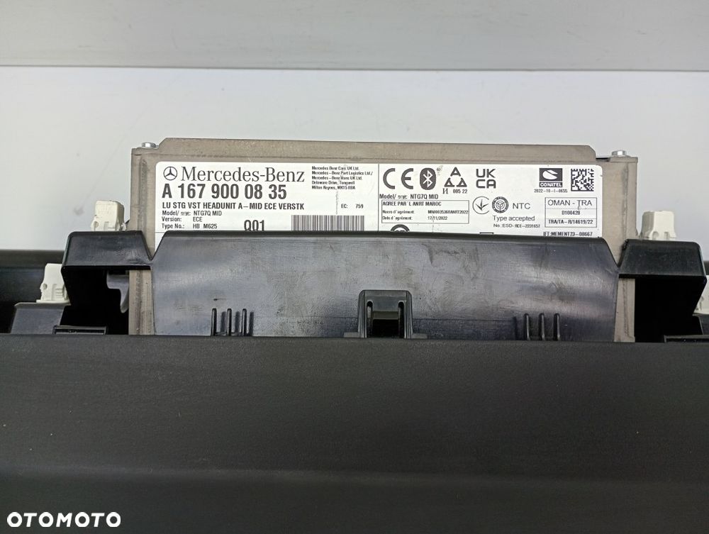 radio ekran wyświetlacz monitor panel radia mercedes sprinter 907 910 A1679000835 - 6