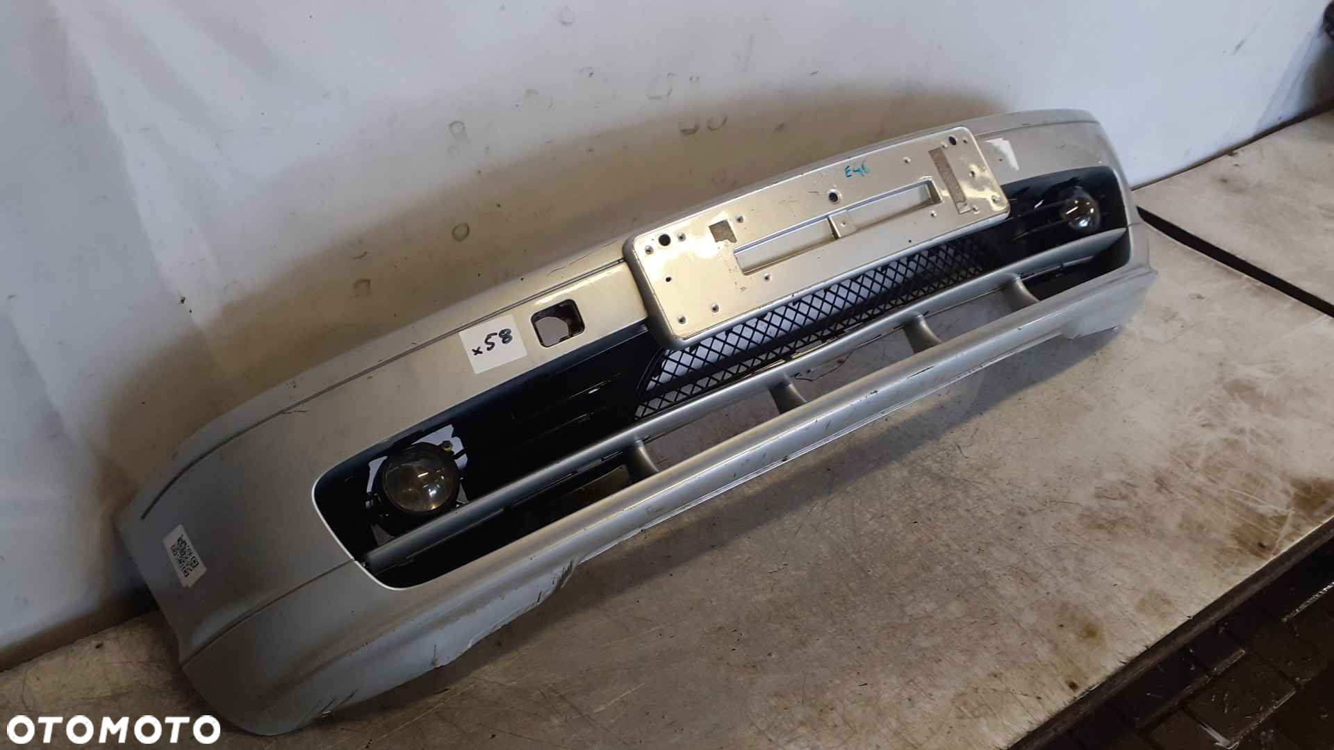+ ZDERZAK PRZÓD PRZEDNI BMW E46 COUPE TITANSILBER SREBRNY HALOGENY - 2