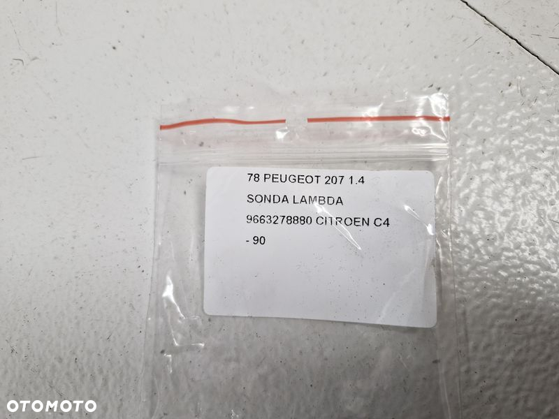 PEUGEOT 207 CITROEN C4 1 I 1.4 B B SONDA LAMBDA 9663278880 - 4