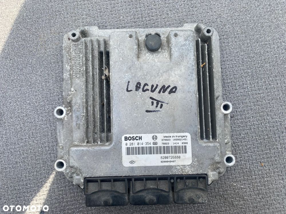 KOMPUTER STEROWNIK SILNIKA ECU RENAULT LAGUNA 3 III 0281014354