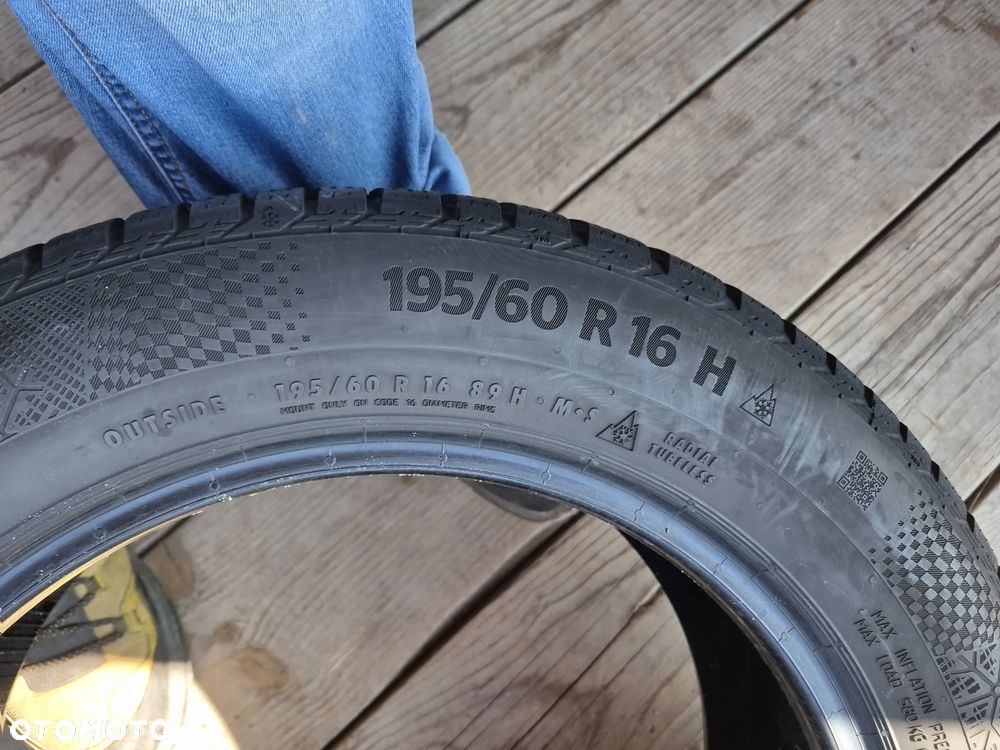 Opony Continental WinterContact TS860S 195/60R16 2022r 7.5/6,6mm bdb stan - 12