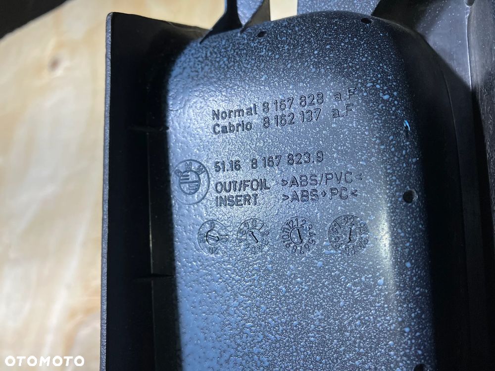 PODŁOKIETNIK BMW E36 COUPE CABRIO TUNEL CZARNA SKÓRA 8167823 8132468 8162137 ANGLIK - 4