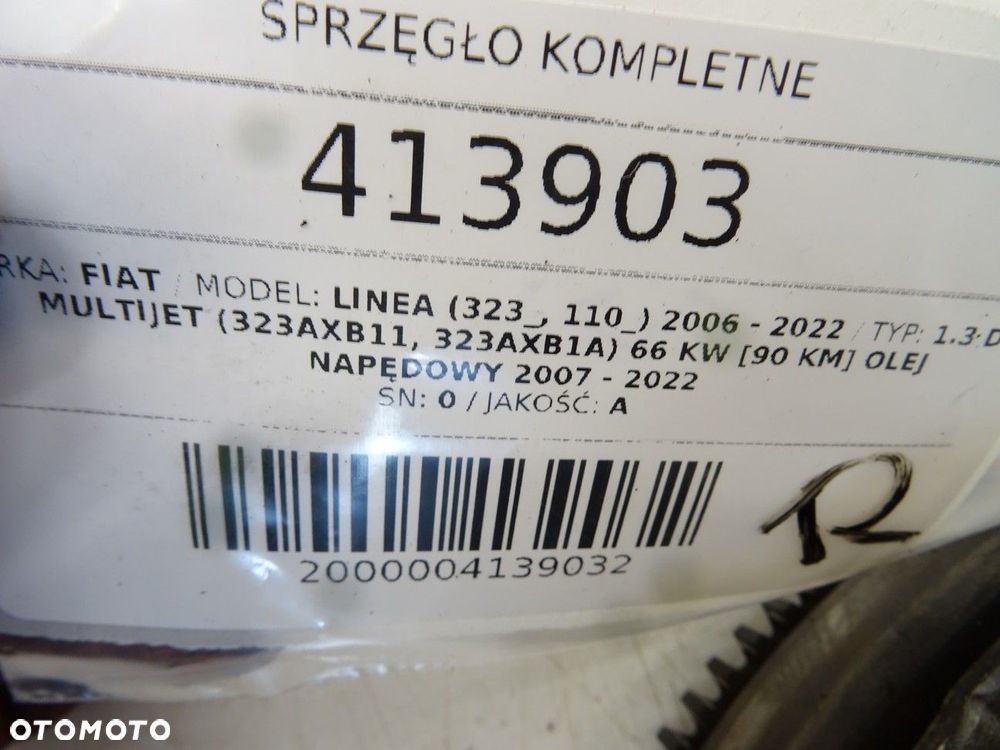 SPRZĘGŁO KOMPLETNE  FIAT LINEA (323_, 110_) 2006 - 2022 1.3 D Multijet (323AXB11, 323AXB1A) 66 kW - 8
