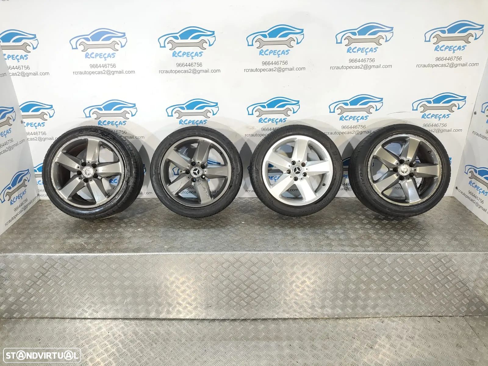 .JANTES MERCEDES SLK R171 17 POLEGADAS 7,5J 8,5J ET36 ET30 ORIGINAIS - 1