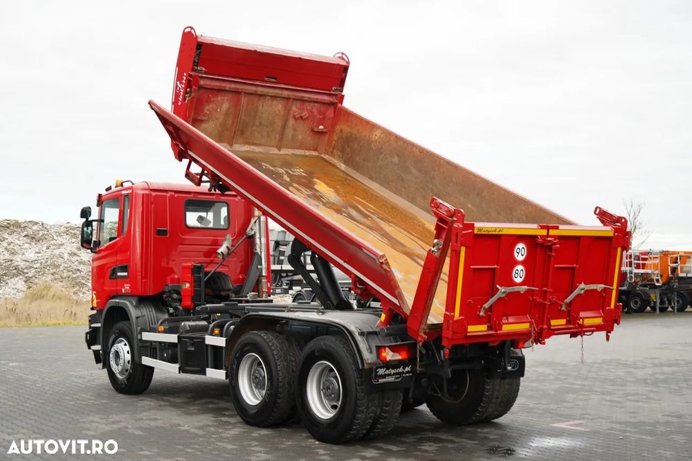 Scania G 370 / 6x4 / BASCULĂ DUBLU / HYDRODOLTA / BOARDMATIC / AUTOMATĂ / EURO 6 - 3