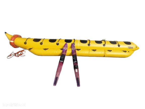 BANAN DO HOLOWANIA ŁÓDKA 7 OSOBOWY 7P NARTY WODNE WATER SKI KOŁO RATUNKOWE KOMPLET SPORTÓW WODNYCH - 1