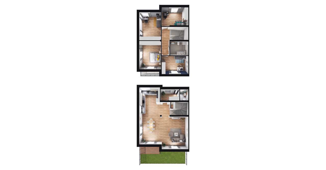 5-pokojowy dom 123m2 + ogródek Bez Pośredników - Pełny obrazek: 2/9