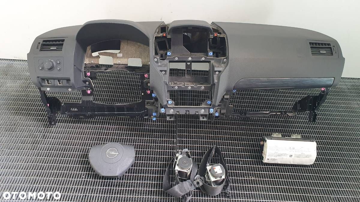 KOKPIT DESKA ROZDZIELCZA KONSOLA PODUSZKA AIRBAG PASY OPEL ZAFIRA B EU - 1