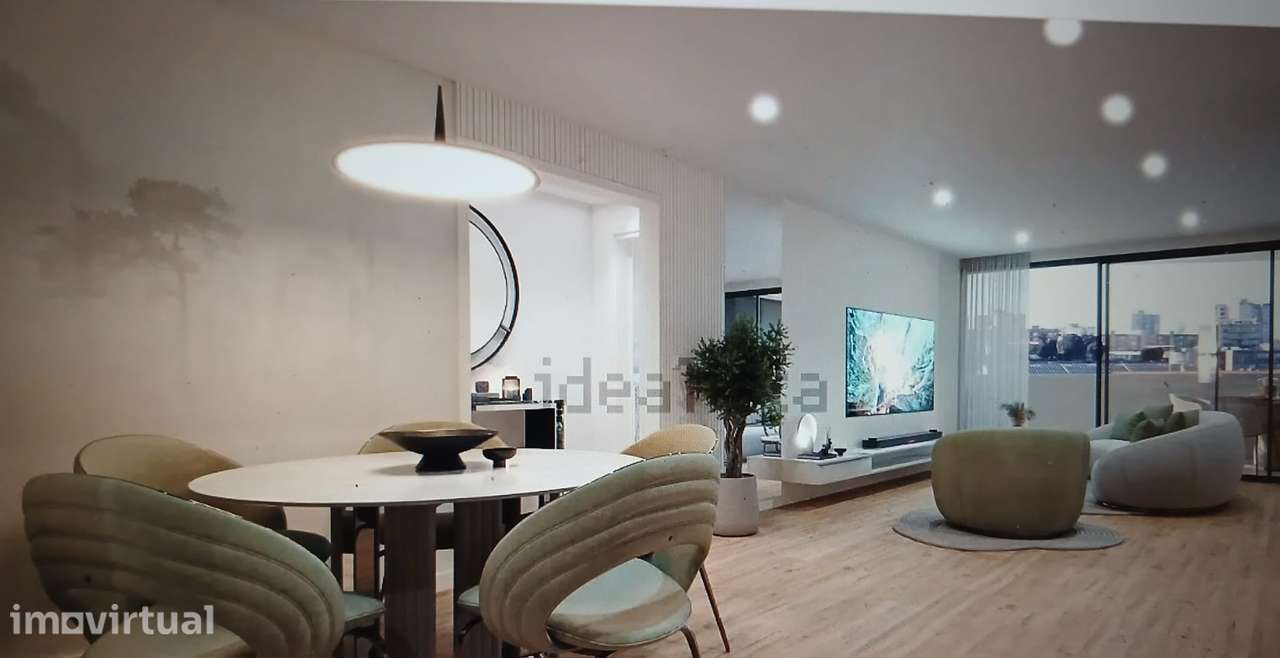 Apartamento T1 Novo com varanda, garagem e terraço - Grande imagem: 3/13