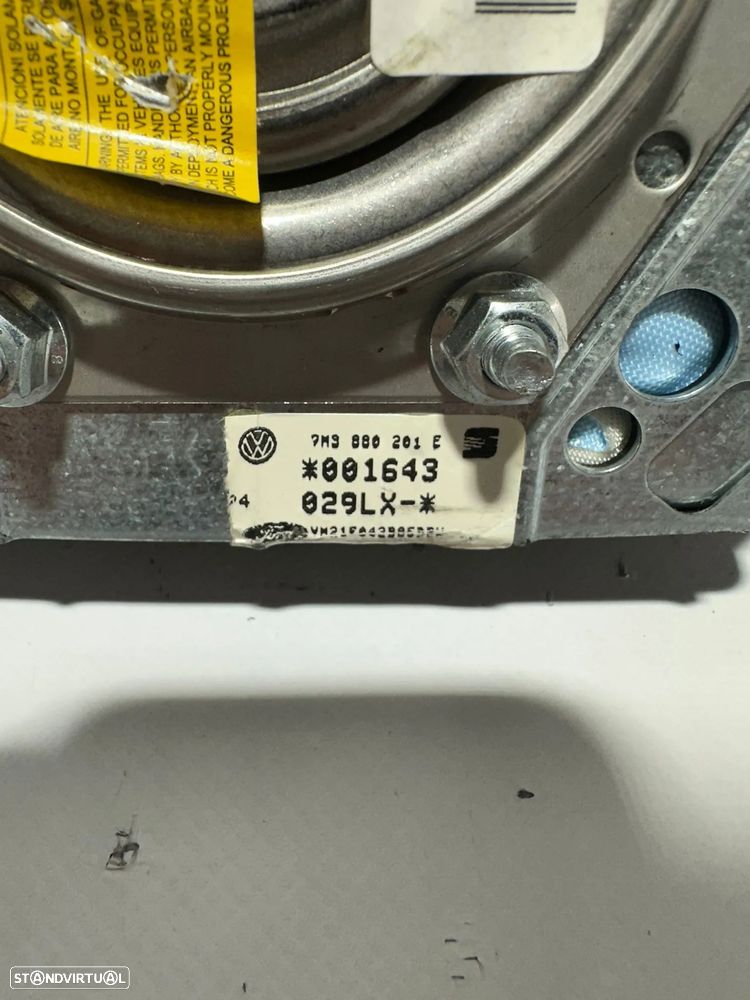 .Airbag Volante Condutor Original Volkswagen Touareg 1 7M9880201E 2002 - 2010 - 8