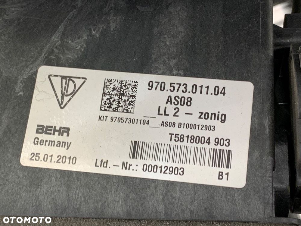 NAGRZEWNICA KOMPLETNA KOMBAJN  PORSCHE PANAMERA (970) 2009 - 2017 4.8 4S 294 kW [400 KM] benzyna - 6