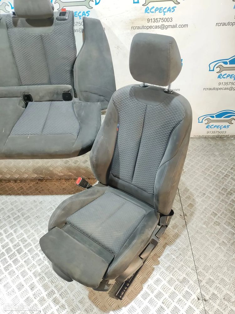 Conjunto bancos em Alcântara BMW Serie 1 F20 Pack M - 6